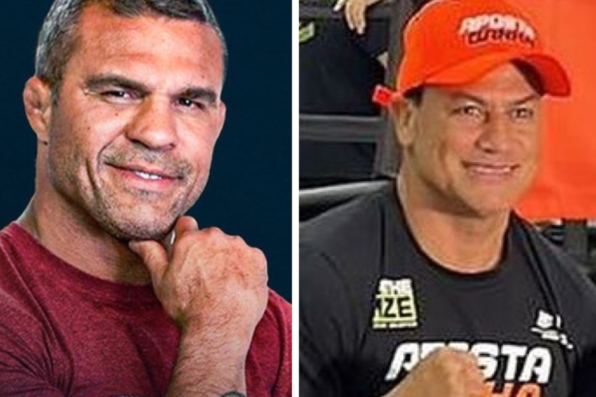 Montagem feita a partir de fotos das redes sociais de Vitor Belfort e Popó - Metrópoles