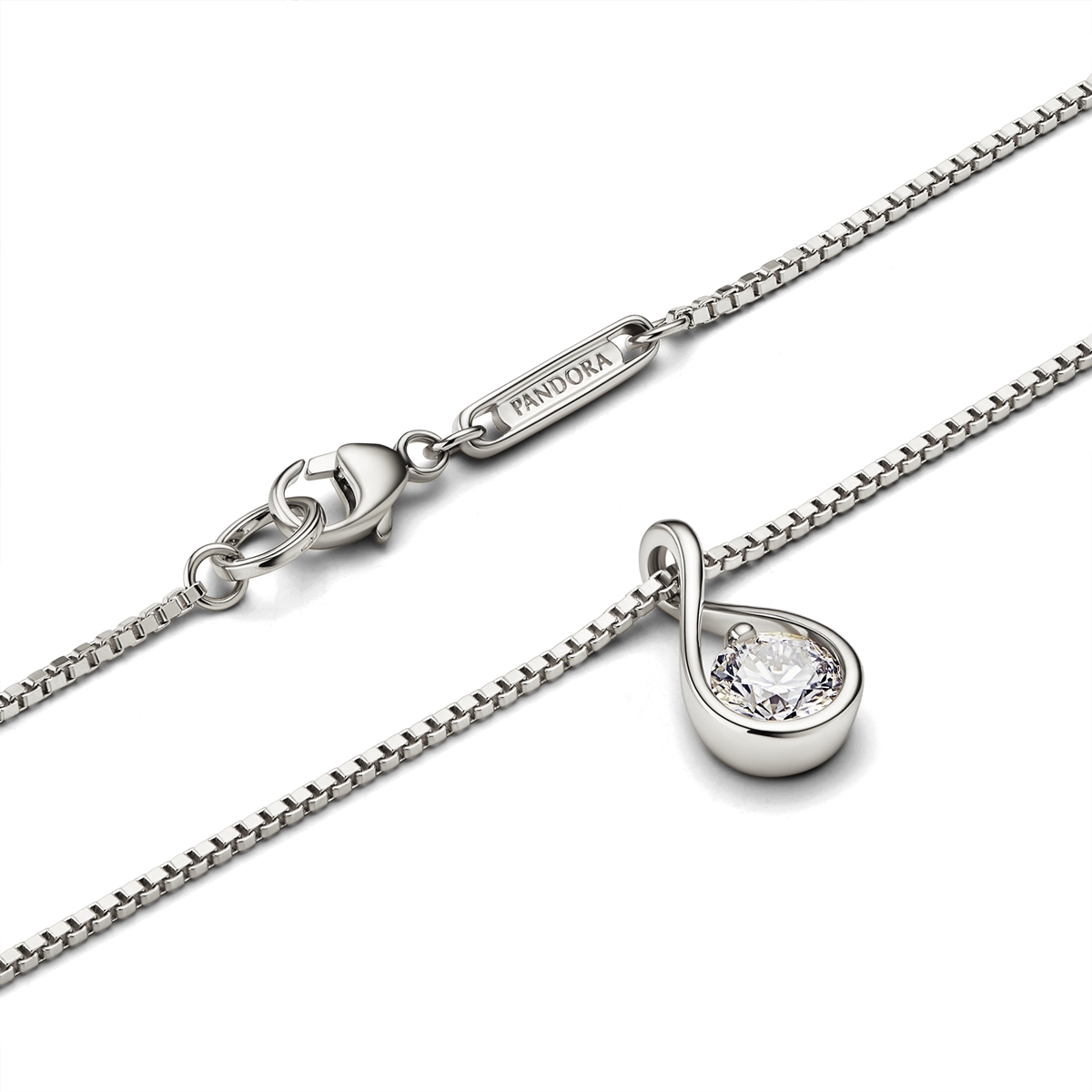 colar diamante sintético pandora