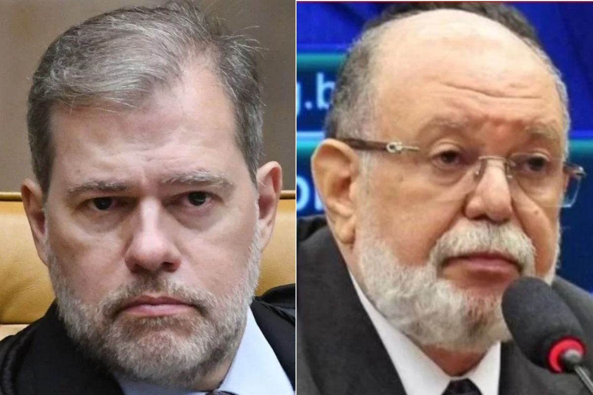 O ministro Dias Toffoli e o ex-presidente da OAS Léo Pinheiro