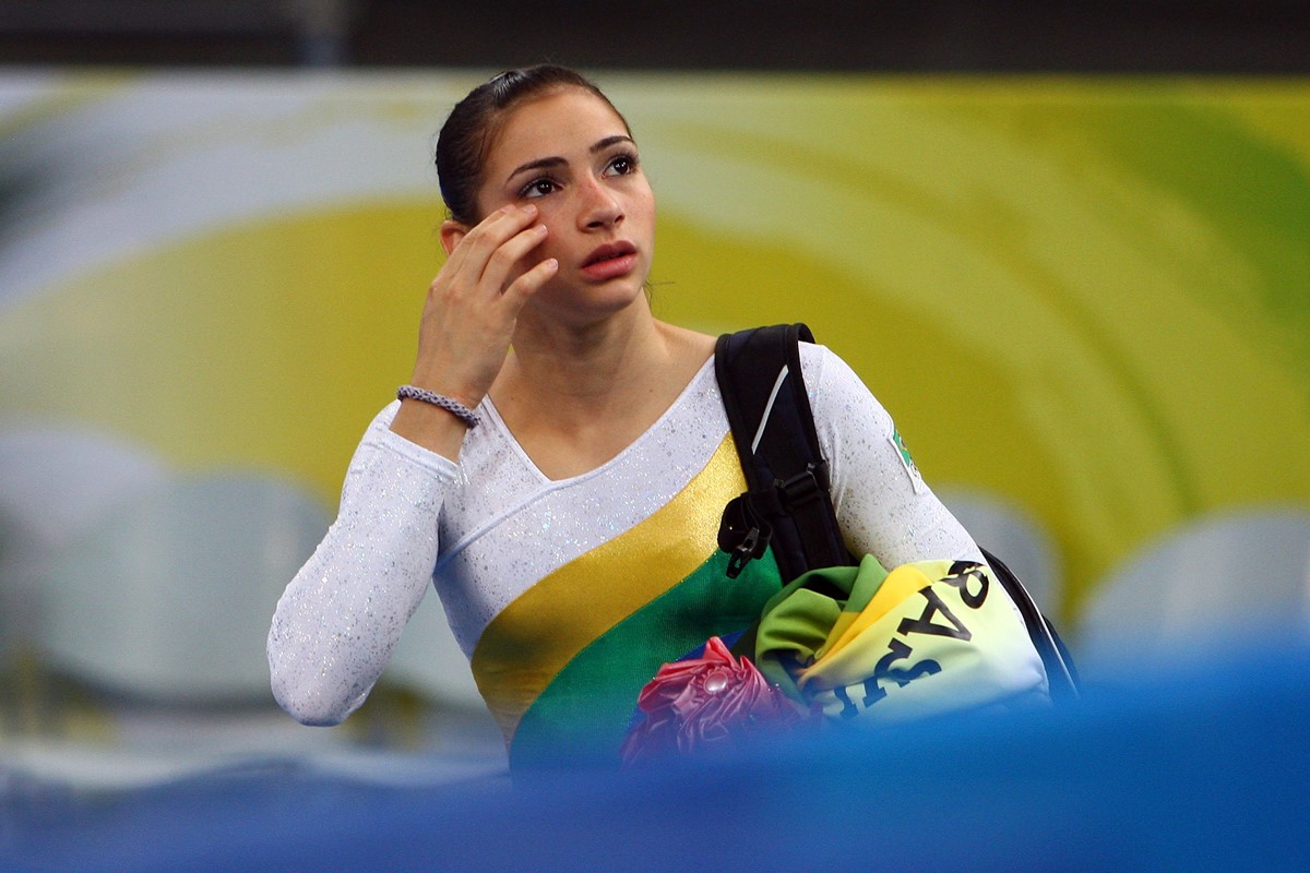 Lais Souza quando era atleta de Ginástica Artistica
