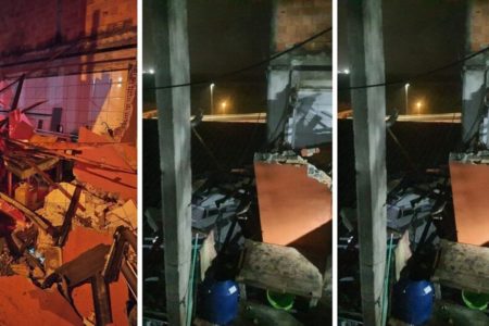 Explosão de gás faz casa desabar em Florianópolis