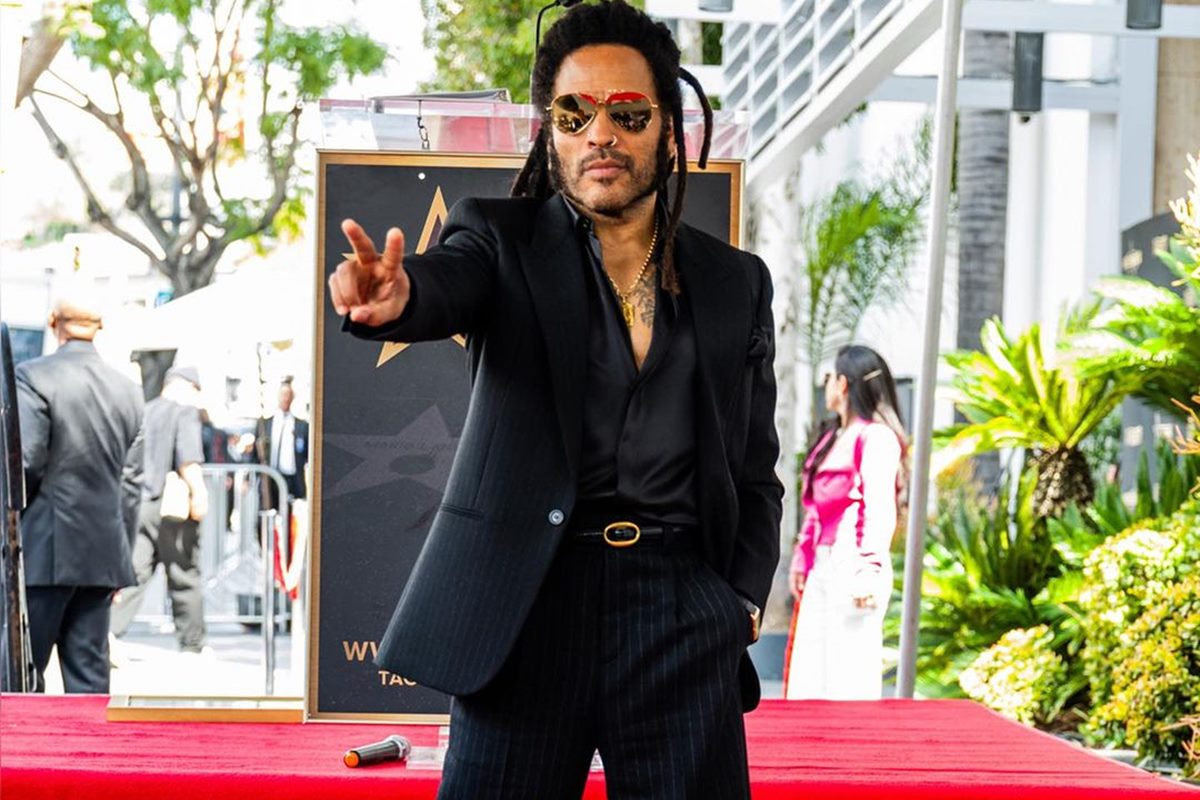 Foto colorida de Lenny Kravitz - Metrópoles