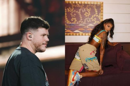 Montagem colorida com fotos de Ferrugem e Ludmilla - Metrópoles