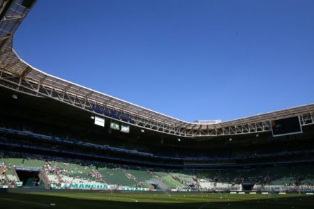 Imagem colorida do estádio Allianz Parque, onde haverá show gospel de Ano-Novo no gramado - Metrópoles