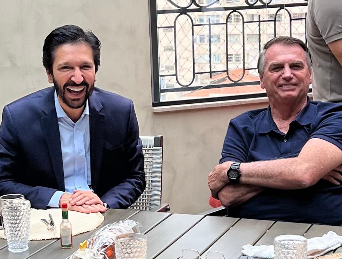 Bolsonaro e Ricardo Nunes