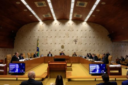 Imagem colorida do plenário do Supremo Tribunal Federal (STF) - Metrópoles