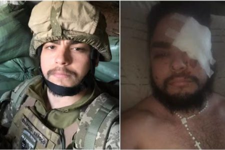 imagem colorida soldado brasileiro ferido na ucrania