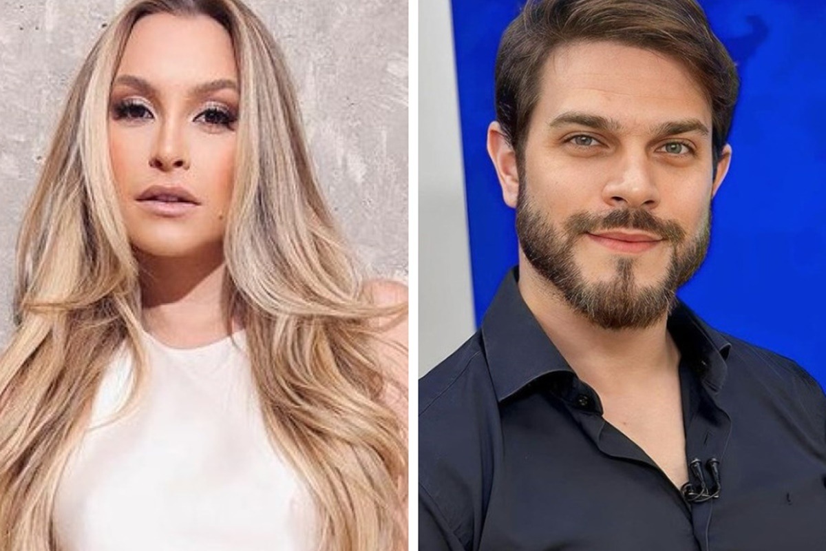 Montagem feita a partir de fotos das redes sociais de Carla Diaz e Felipe Becari - Metrópoles