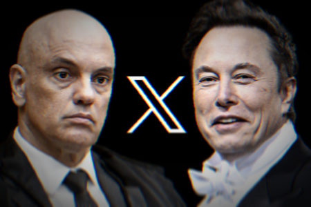 O ministro do STF Alexandre de Moraes bloqueou a rede X, de Elon Musk, o que aumentou discussão sobre regulação das redes.