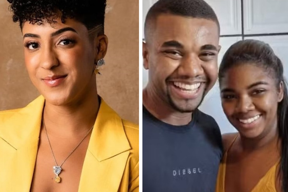 Montagem feita a partir de fotos das redes sociais de Nath Finanças, Davi Brito e a irmã, Raquel - Metrópoles