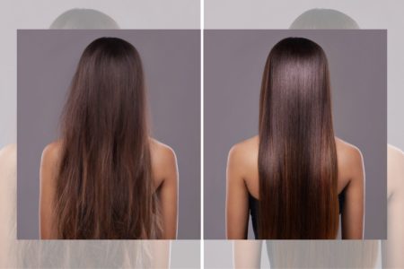 Foto colorida de uma mulher com cabelo liso - Metrópoles