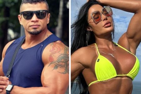 Montagem feita a partir de fotos das redes sociais de Gilson de Oliveira e Gracyanne - Metrópoles
