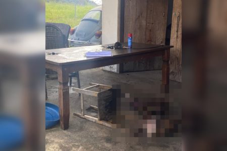 Imagem colorida mostra local em que PM foi encontrado morto e foi deborado por cães - Metrópoles