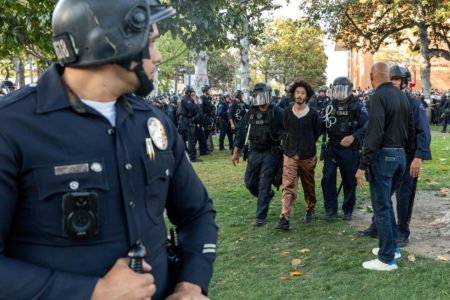 Protestos de universitários em favor da Palestina nos Estados Unidos