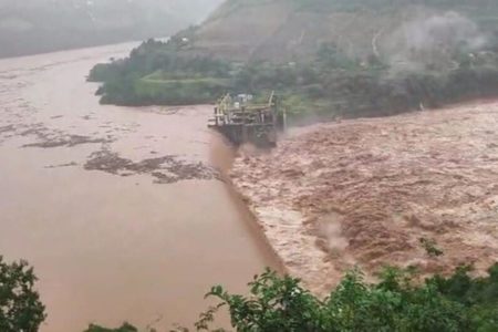Imagem colorida da Barragem 14 de Julho no Rio Grande do Sul - Metrópoles