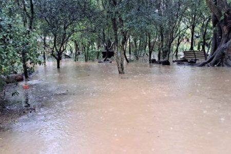 Comunidade indígena alagada no Rio Grande do Sul - Metrópoles