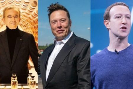 Arnault, Elon Musk e Zuckenberg - Metrópoles
