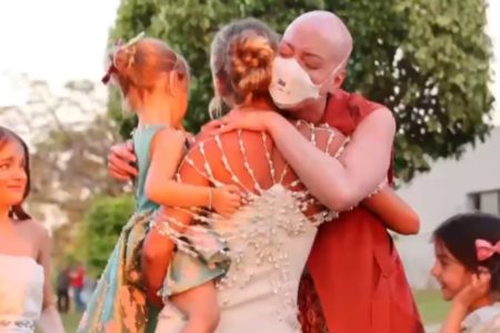 Foto colorida de Fabiana Justus e família - Metrópoles