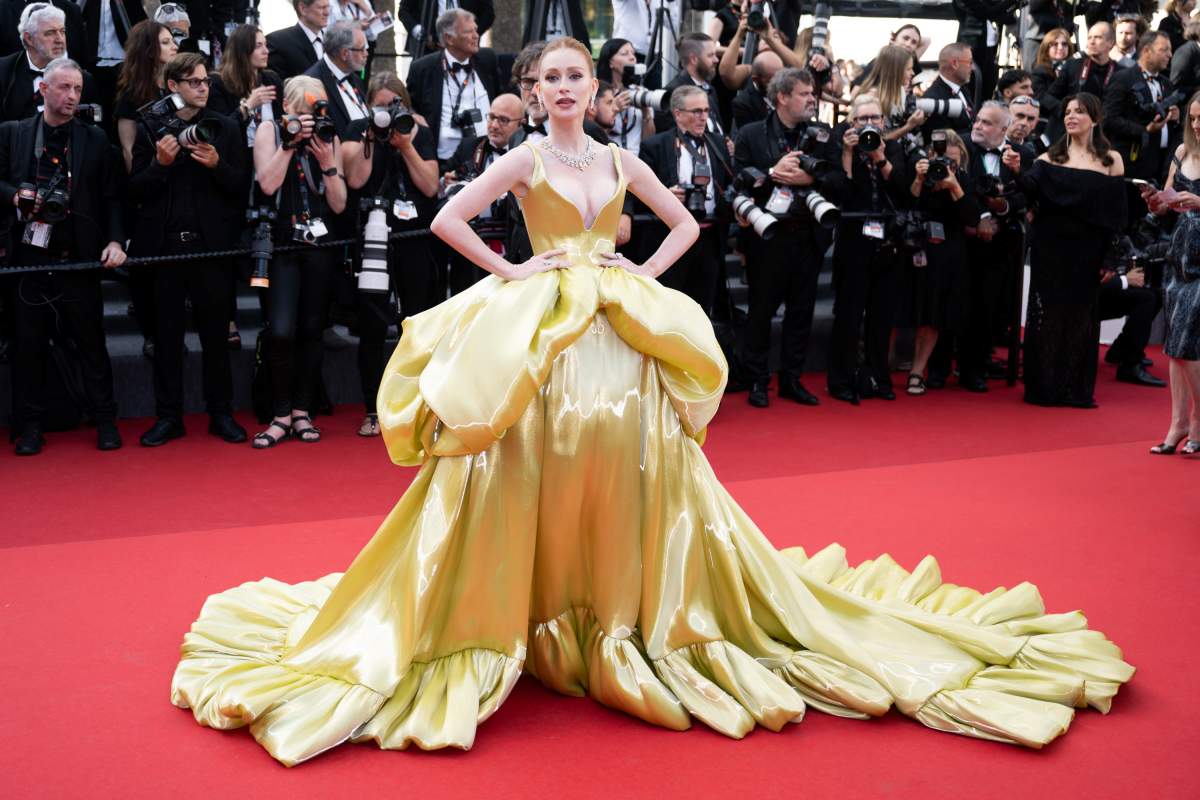 Marina Ruy Barbosa com look amarelo no festival de Cannes - metrópoles