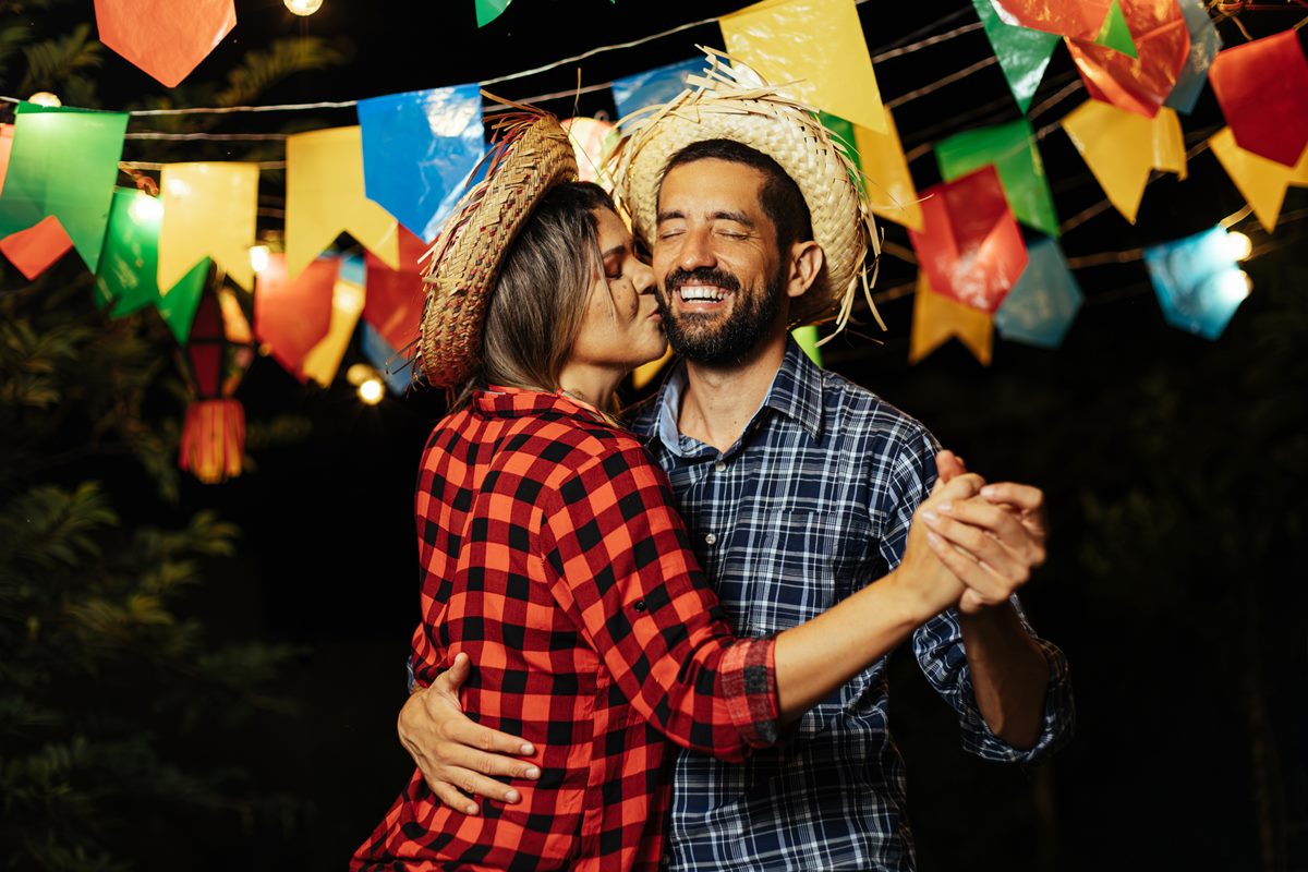 Festa junina casal