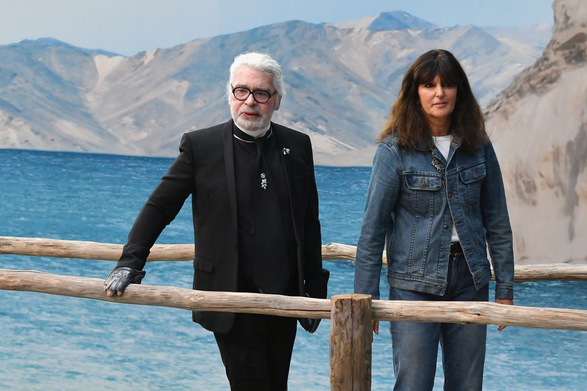 Estilistas Karl Lagerfeld e Virginie Viard, da Chanel - Metrópoles