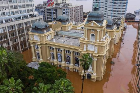 Margs RS completamente alagado - Metrópoles