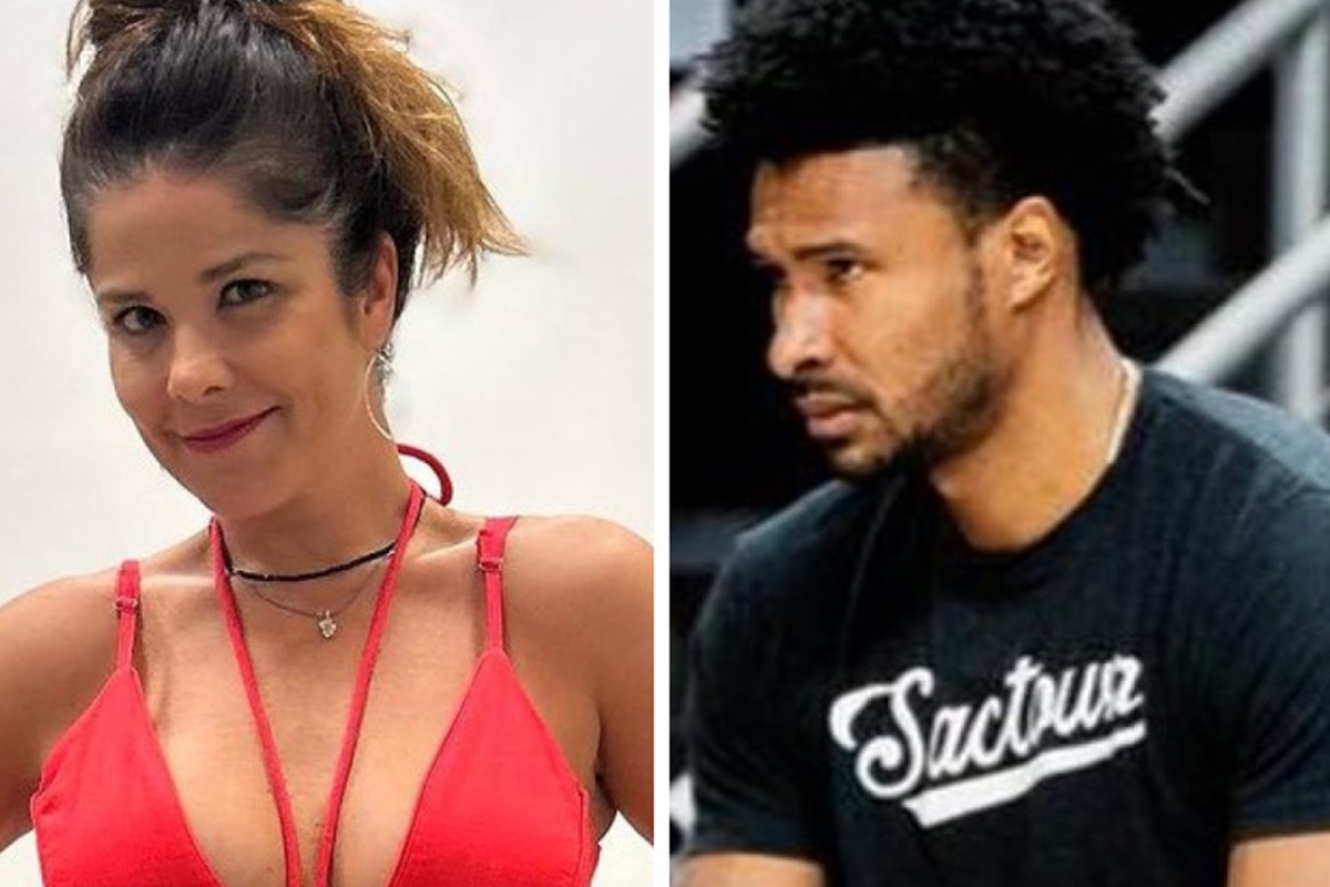 Montagem feita a partir de fotos das redes sociais de Samara Felippo e o ex-marido, Leandrinho - Metrópoles