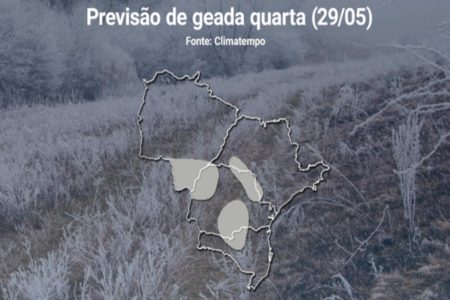 Regiões do sul devem enfrentar geada nesta quarta/Metrópoles
