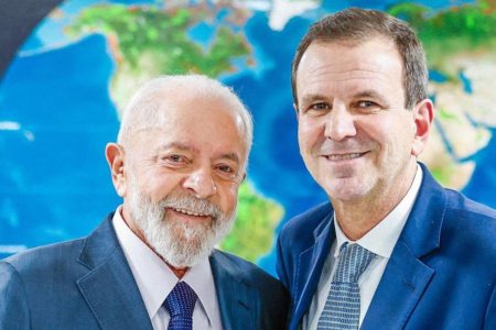 O presidente Lula (PT) e o prefeito do Rio de Janeiro, Eduardo Paes (PSD) - Metrópoles