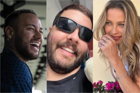 Montagem com fotos de Diogo Defante, Luana Piovani e Neymar - Metrópoles