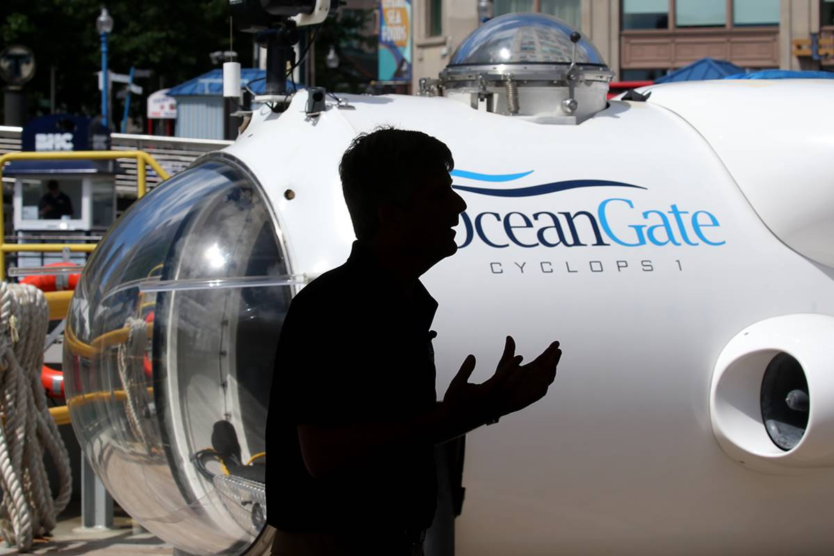 No dia de 18 de junho de 2023, o submarino Titan, da OceanGate Expeditions, desapareceu no Oceano Atlântico