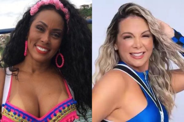 Montagem colorida de Rosiane Pinheiro e Carla Perez - Metrópoles