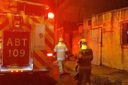 Imagem colorida de ação do CBMDF