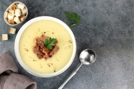 Creme de batata e bacon
