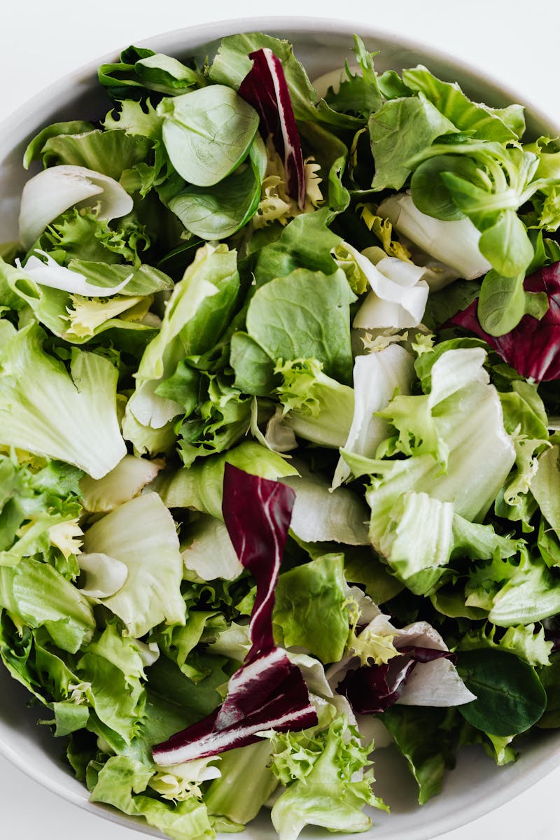 Salada com folhas verdes - Metrópoles