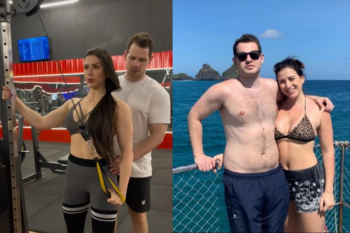 Fotos do casal Deborah Moss e João Pedro mostra antes e depois da evolução - Metrópoles