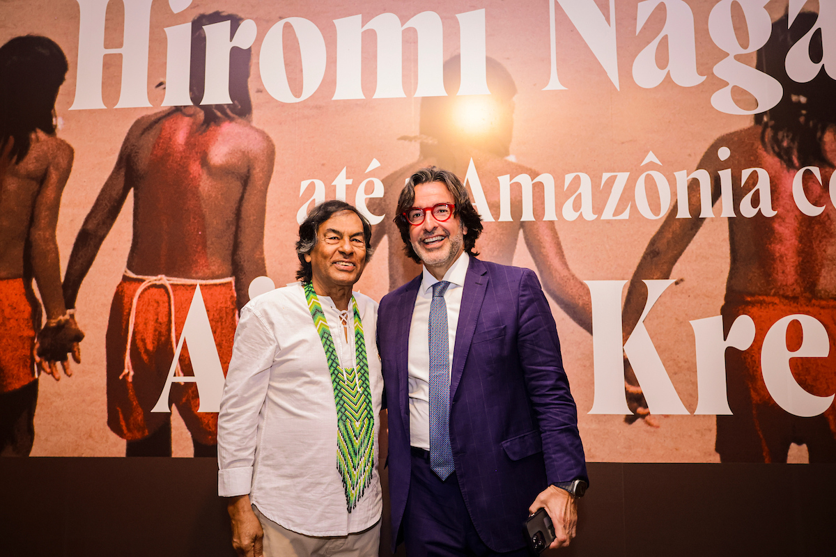 Lançamento da exposição Hiromi Nagakura até a Amazônia com Ailton Krenak