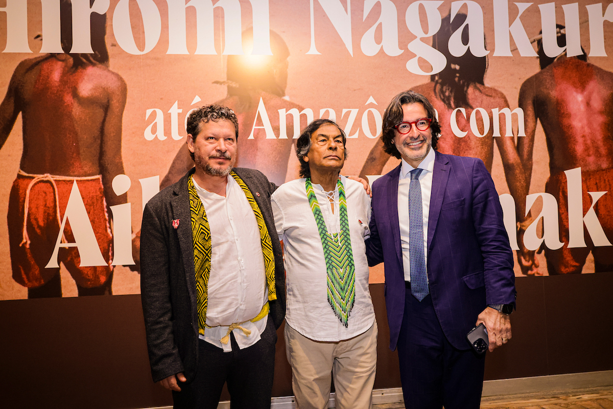 Lançamento da exposição Hiromi Nagakura até a Amazônia com Ailton Krenak