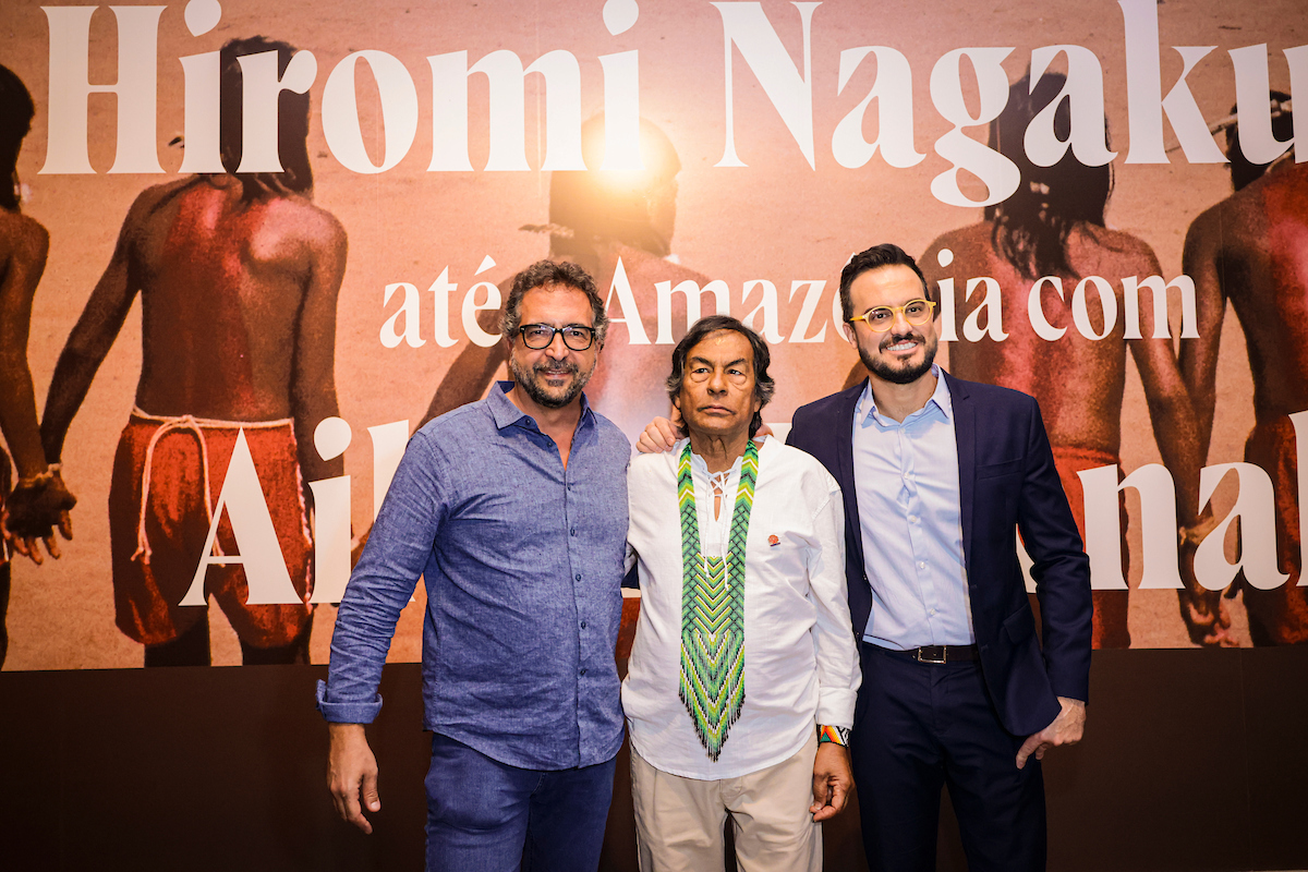 Lançamento da exposição Hiromi Nagakura até a Amazônia com Ailton Krenak