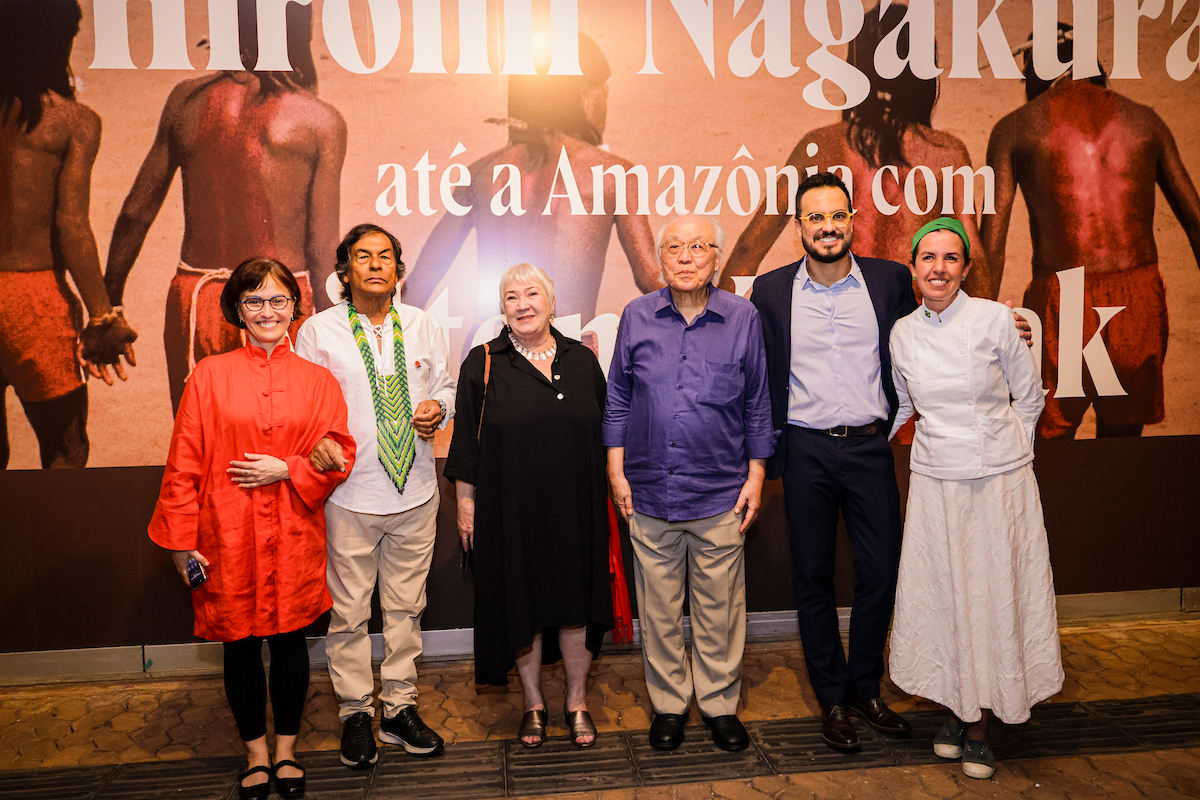 Lançamento da exposição Hiromi Nagakura até a Amazônia com Ailton Krenak