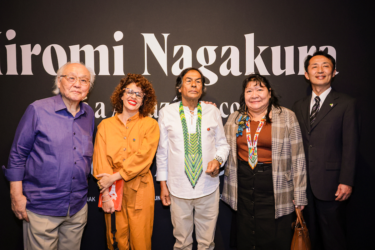 Lançamento da exposição Hiromi Nagakura até a Amazônia com Ailton Krenak