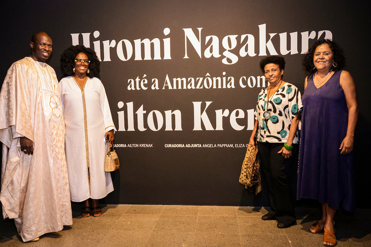 Lançamento da exposição Hiromi Nagakura até a Amazônia com Ailton Krenak