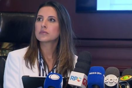 A farmacêutica Daniele Stuart, que ministrou curso de peeling de fenol online no caso Natalia Becker