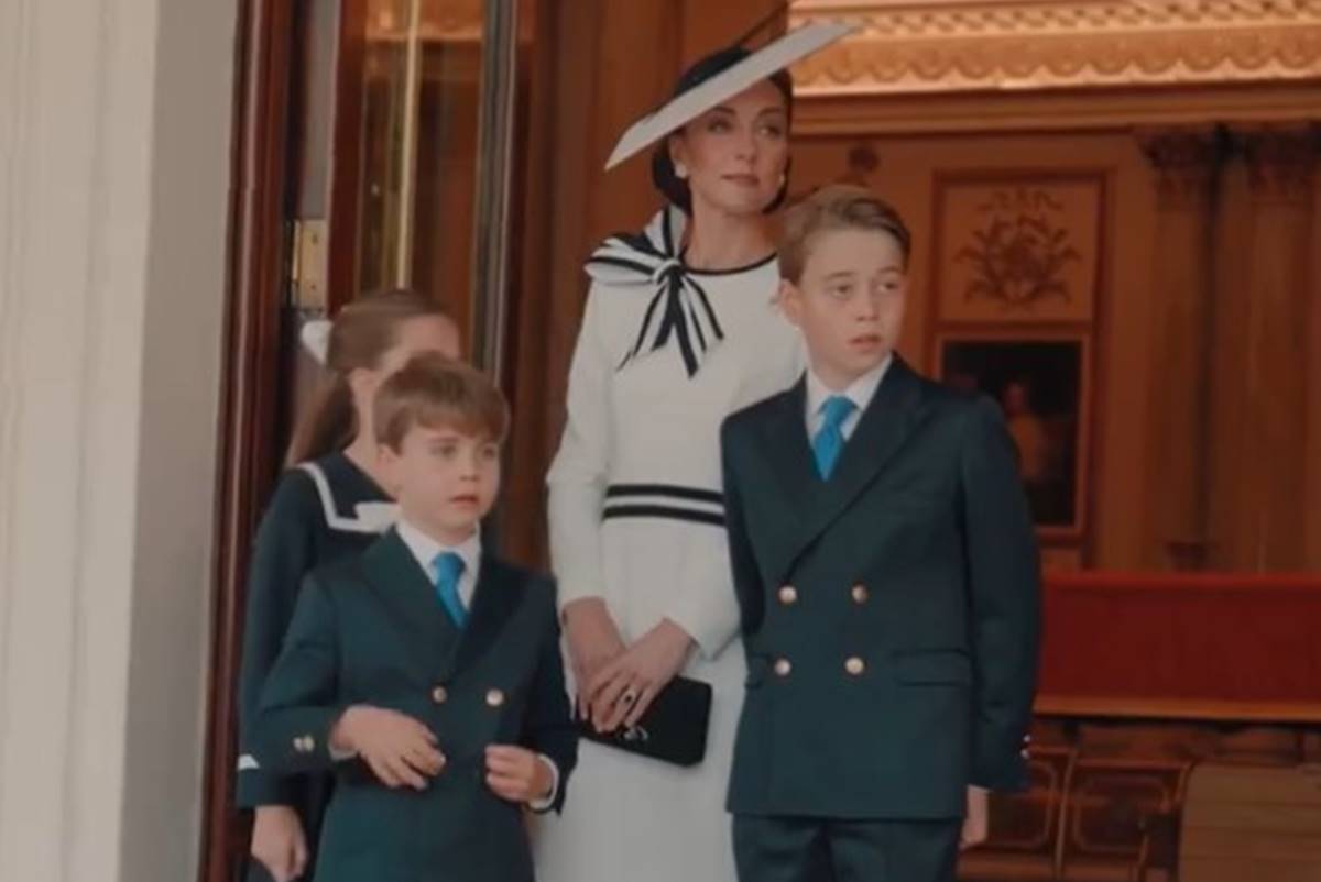 Foto colorida de Kate Middleton em sua primeira aparição após diagnóstico de câncer - Metrópoles
