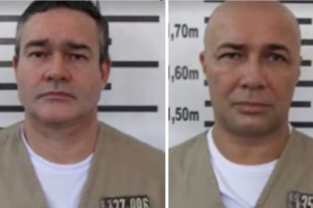 Janeferson Aparecido Mariano Gomes, o Nefo (esq.), e Reginaldo Oliveira de Sousa, o Rê (dir.), acusados de integrar a Sintonia Restrita do PCC; os dois foram mortos na P2 de Presidente Venceslau - Metrópoles