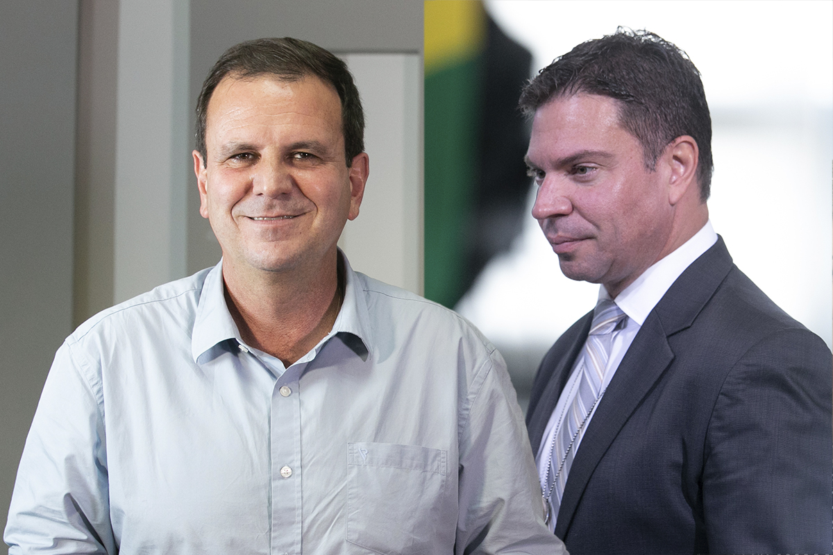 Eduardo paes e Ramagem - montagem sobre fotos