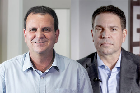 Eduardo paes e Ramagem - montagem sobre fotos