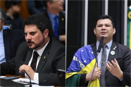 Foto colorida do senador Marcos do Val e do deputado Gilvan da Federal - Metrópoles
