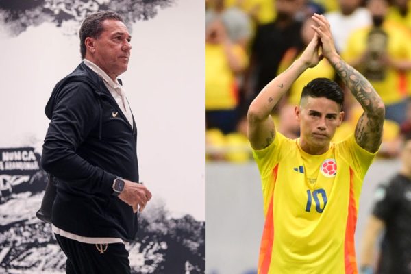 Montagem de Luxemburgo e James Rodríguez - Metrópoles