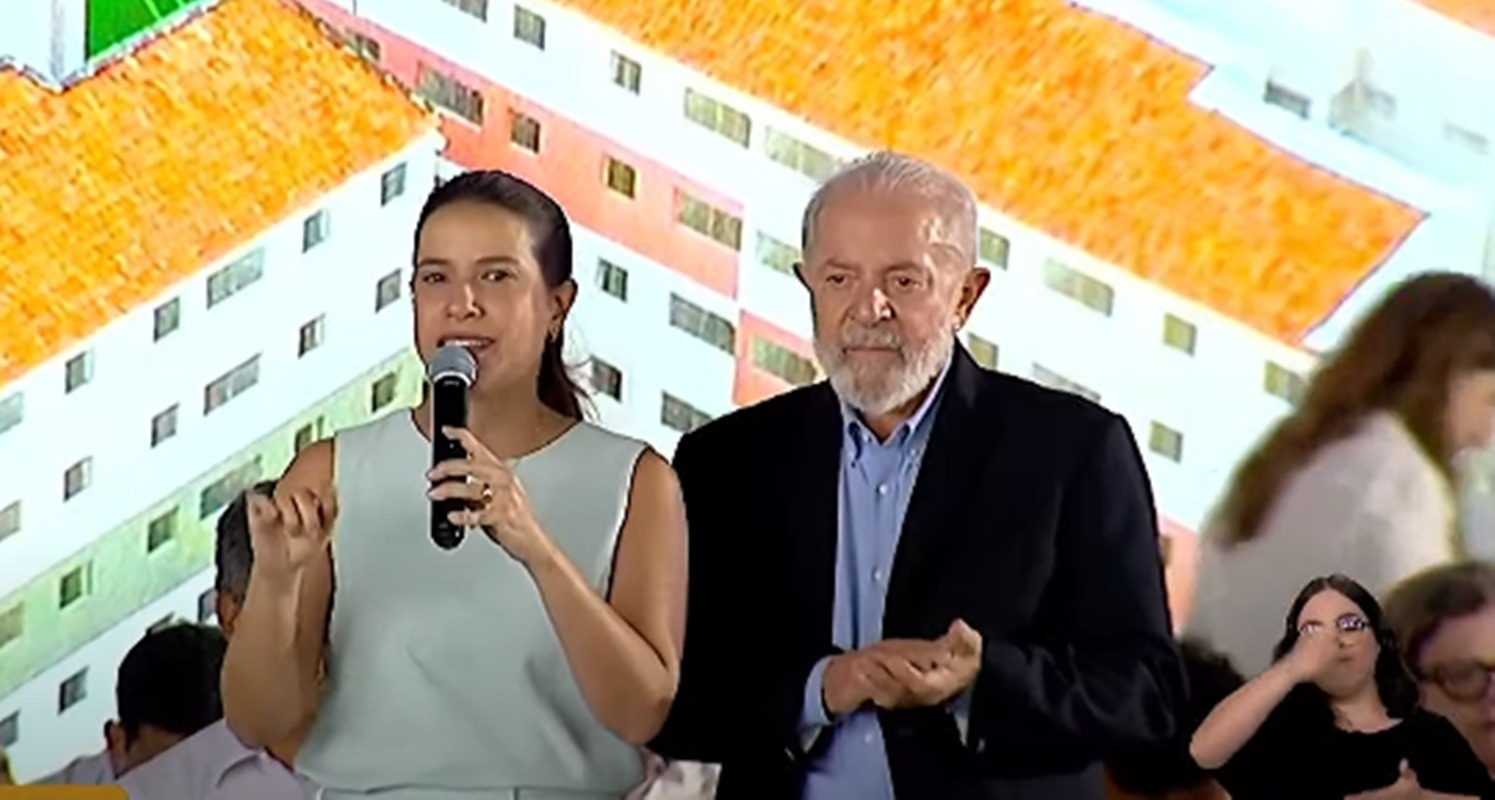 O presidente Lula e a governadora de Pernambuco, Raquel Lyra - Metrópoles